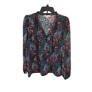 {LOFT} Floral Print Textured Women's Top - Size XL